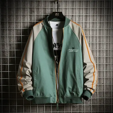 男士外套2023新款美式棒球服春秋季男装休闲潮流ins宽松上衣夹克商品大图