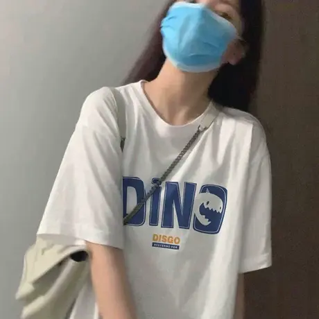 欧美复古短袖t恤女夏2024宽松韩版ins潮原宿风hiphop网红炸街上衣图片