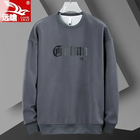 男士长袖T恤春秋季2023新款圆领休闲男装上衣服潮牌百搭卫衣男款商品大图