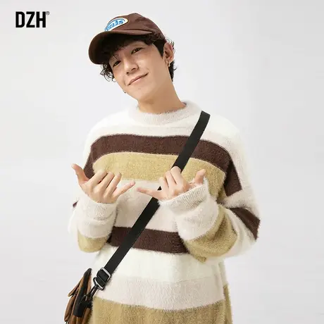 情侣装秋冬慵懒风毛衣男潮2024新款长袖针织衫外套秋装上衣毛线衣商品大图