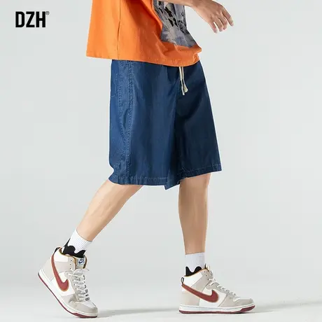 男士莱赛尔天丝牛仔裤短裤男款夏季速干裤冰丝裤凉凉裤薄款五分裤商品大图