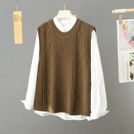 毛衣背心针织马甲女款2024年早春新款秋冬叠穿爆款马夹女洋气上衣图片