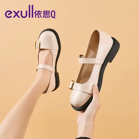 exull/依思Q玛丽珍女鞋2024年春秋季洛丽塔小裙子搭配女浅口单鞋商品大图