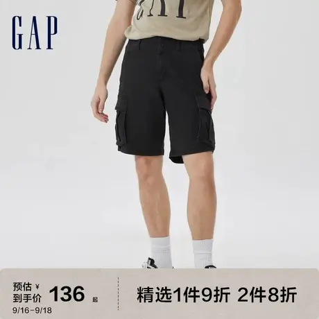 Gap男装工装短裤户外山系夏季2023新款602726时尚休闲露营五分裤图片