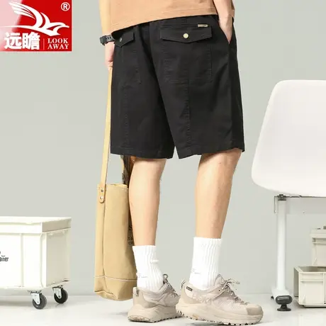 男士五分短裤男款爆款2023新款宽松直筒中裤纯棉休闲裤夏季裤子男商品大图