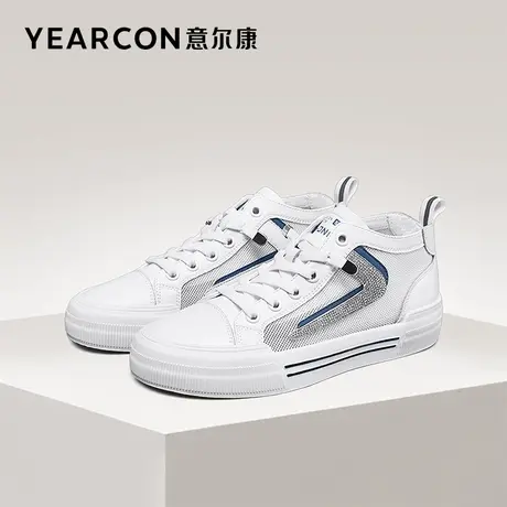 意尔康女鞋春夏季平底时尚运动休闲鞋单鞋潮流百搭透气小白鞋女士图片
