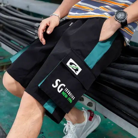 12胖大童13岁夏季男孩五分裤子15初中学生14青少年工装短裤小学生商品大图