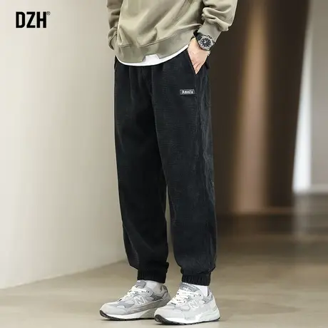 男士美式休闲裤男束脚裤子2023秋季新款潮牌男裤休闲裤男款哈伦裤商品大图