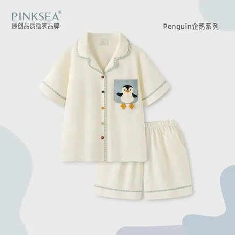 Pinksea纯棉睡衣女款2025新款夏可爱短袖夏季家居服女士可外穿图片