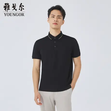 雅戈尔奥莱 商场同款男士短袖T恤新款官方正品商务休闲短袖POLO衫商品大图