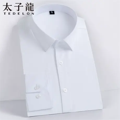 【商务通勤】太子龙长袖衬衫男25秋季新款中青年行政百搭polo上衣商品大图