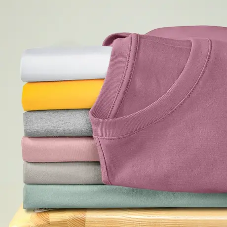 长袖t恤男秋季纯棉圆领上衣服潮流ins全棉内搭打底衫宽松秋衣男生商品大图