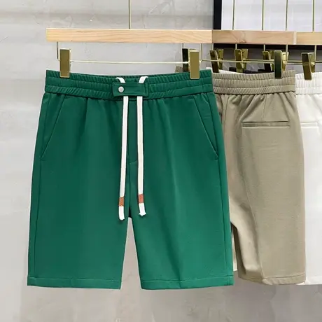 松紧腰美式高街运动短裤男宽松休闲篮球五分裤子夏季薄款潮牌卫裤商品大图