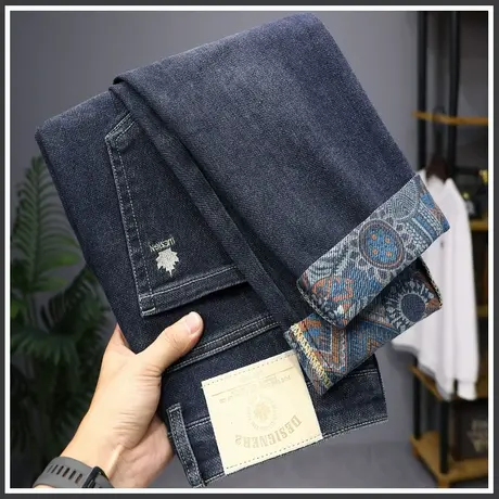 春天广州新塘水洗男装休闲牛仔长裤春秋款潮牌高端男裤子春季男装商品大图