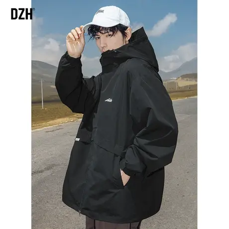 男士户外三合一冲锋衣男高级感2024新款秋冬外套摇粒绒夹克登山服图片