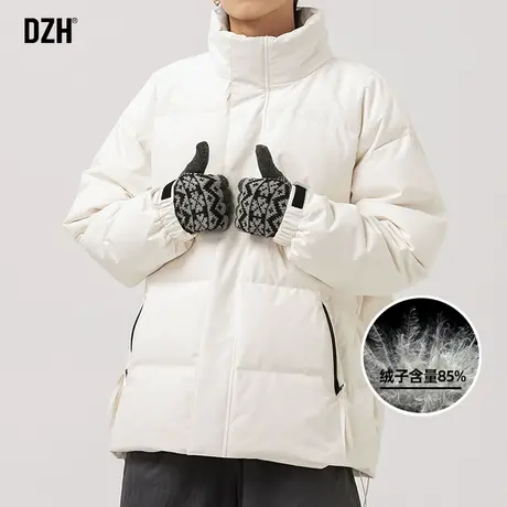 男士短款羽绒服男冬季男装2024新款美式痞帅羽绒外套男款面包服潮图片