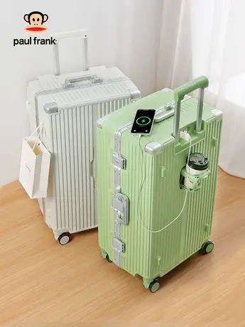 大嘴猴大容量多功能铝框行李箱女24寸皮箱子图片