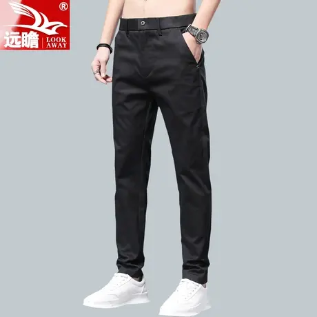 男士休闲裤男夏季薄款潮牌西裤宽松直筒修身男裤夏天超薄裤子男款商品大图