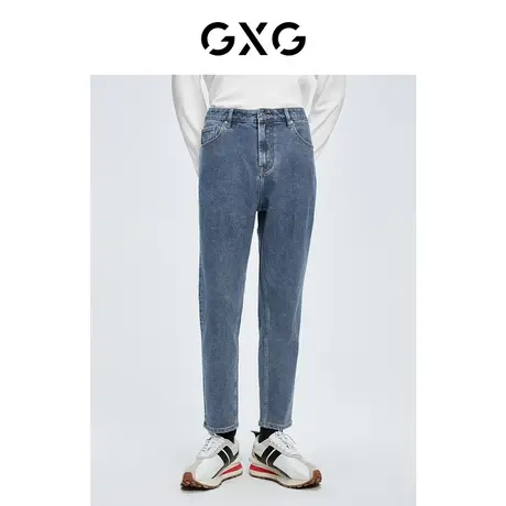【新款】GXG男装 秋季男潮流舒适时尚牛仔长裤男GHC105001H商品大图