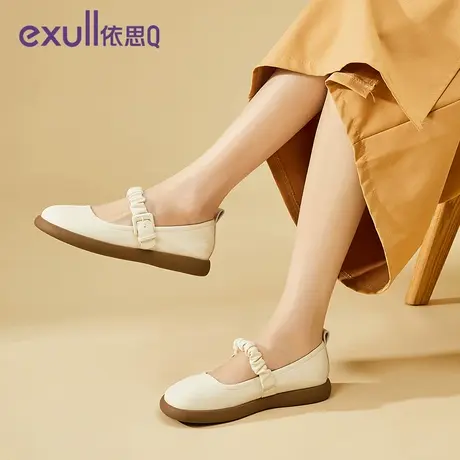 exull/依思Q2023秋季新款鞋粗跟法式玛丽珍女鞋百搭时装单鞋商品大图
