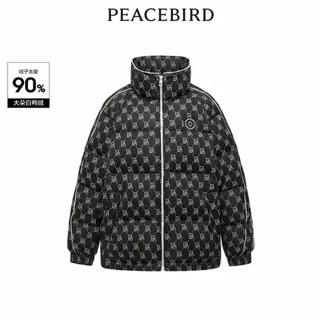 【呼呼严选专享】太平鸟老花纹样羽绒服A3ACD4455图片