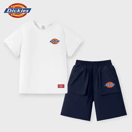 Dickies童装男童夏季套装儿童凉感速干两件套男孩夏款短袖T恤薄A商品大图