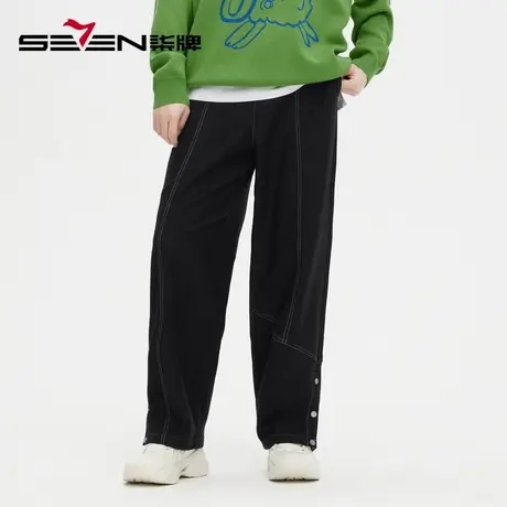 柒牌旗下清仓潮牌SVNMDN男装休闲裤男秋季2022时尚潮流直筒长裤子商品大图