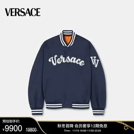 【甄选折扣】VERSACE/范思哲 男士Varsity锦纶飞行员夹克刺绣外套图片
