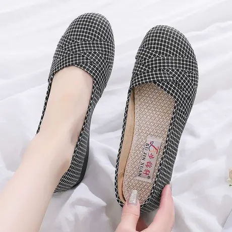 老北京布鞋女官方旗舰店女鞋正品新款浅口帆布鞋中老年女士妈妈鞋商品大图