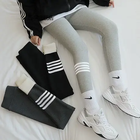 打底裤女秋冬季加绒加厚高腰紧身保暖裤北方外穿大码特厚一体棉裤商品大图