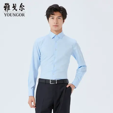 【商场同款】雅戈尔男士长袖衬衫春季新款官方商务休闲衬衫S3506图片