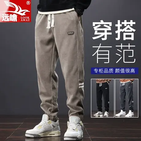 裤子男款春秋季潮牌宽松束脚运动卫裤2023年新款工装男士休闲长裤商品大图