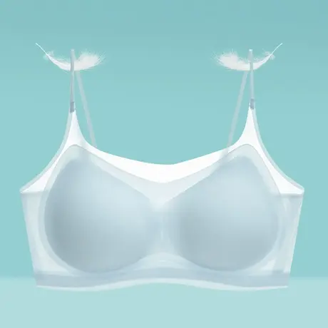 内衣女无痕冰丝小胸聚拢运动背心式胸罩夏季超薄款无钢圈美背文胸商品大图