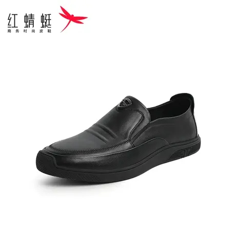红蜻蜓男鞋2024年春季新款商务休闲皮鞋男士潮流百搭真皮爸爸鞋子商品大图