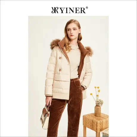 【音儿甄选】YINER音儿专柜女装2022冬季新款羽绒服8C32508290商品大图