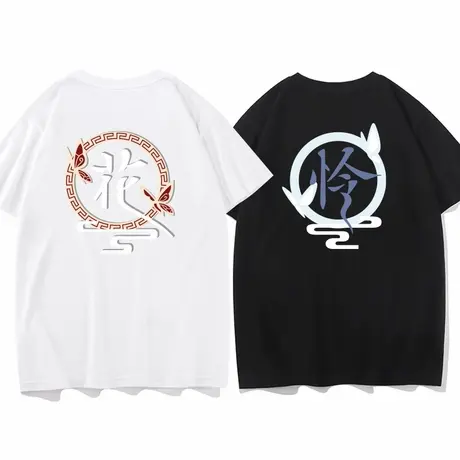 天官赐福花城谢怜动漫卡通二次元衣服夏季纯棉短袖T恤男女打底衫商品大图