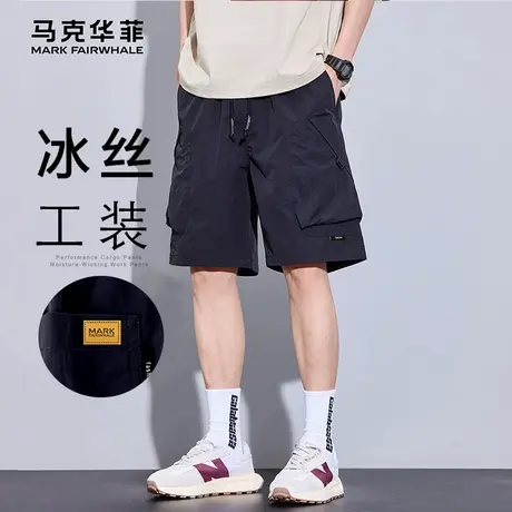 马克华菲工装短裤男款夏季休闲运动裤2025新款时尚单品五分裤外穿图片