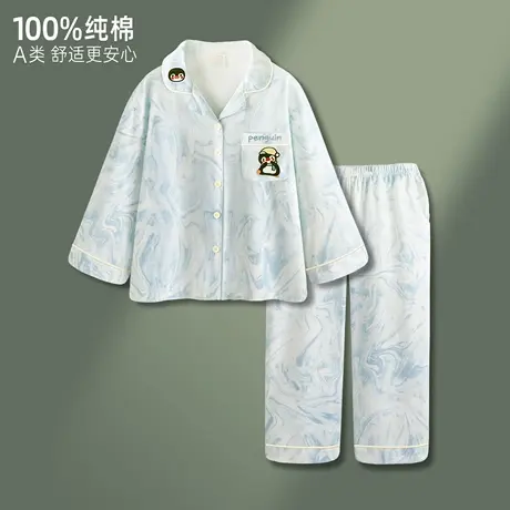 【软呼呼】纯棉睡衣女长袖长裤春秋套装新款可爱高级感女款家居服商品大图