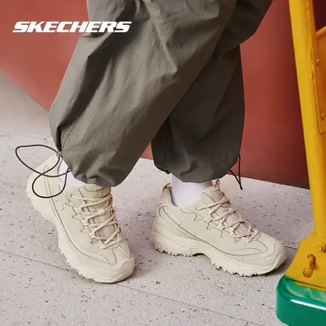 Skechers斯凯奇休闲鞋女秋季新款熊猫鞋厚底运动鞋复古加绒老爹鞋商品大图