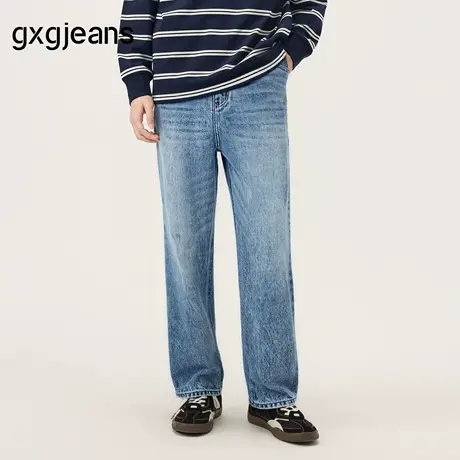 gxg.jeans男装2024年秋季新款牛仔长裤J24X053158商品大图