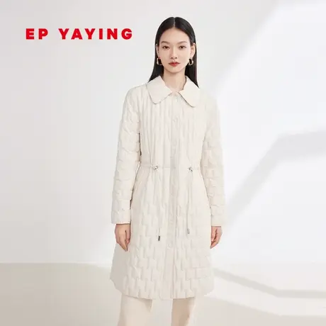 [风衣羽绒]EP雅莹女装 时尚抽绳收腰羽绒服 2023秋冬新款Y210A商品大图