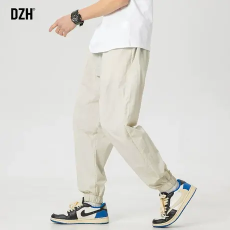 男士日系肌理感裤子男小众设计感春夏款男裤束脚裤速干裤休闲裤子商品大图