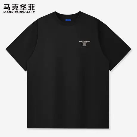 【重磅纯棉】马克华菲男款短袖T恤2025新款夏季休闲半袖男装上衣X商品大图