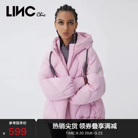 LINCCHIC金羽杰羽绒服女潮酷面包服短款羽绒服女冬季Y21801180商品大图
