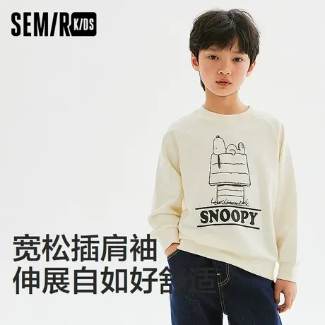 【胡可推荐】森马儿童x史努比联名卫衣春季卡通印花长袖上衣商品大图