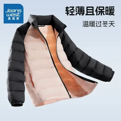 真维斯童装儿童轻薄羽绒服秋冬季女童外套保暖洋气2025新款冬装潮商品大图