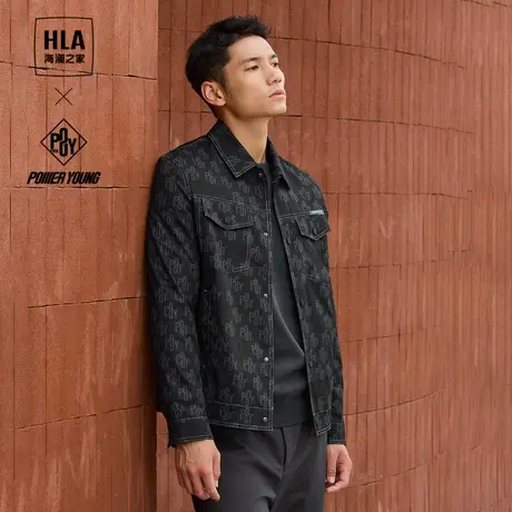 【送他衣柜】HLA海澜之家POWER YOUNG系列夹克23秋冬新外套男商品大图