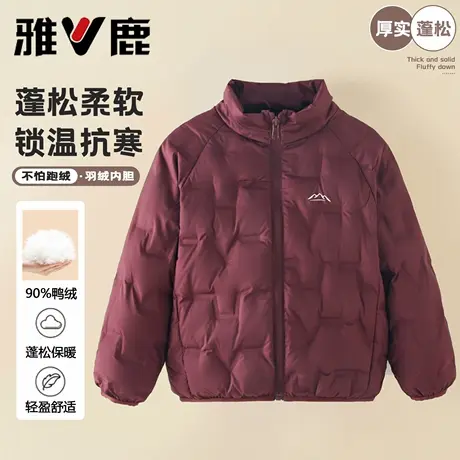 雅鹿新国标羽绒服儿童冬季帅气内搭校服神器2025冬季男孩羽绒棉服商品大图