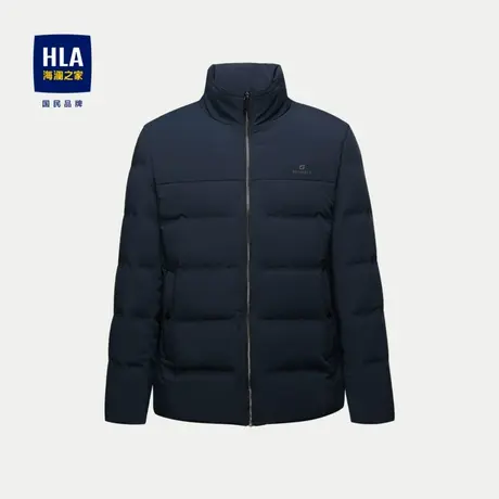HLA/海澜之家舒适保暖羽绒服2023秋冬新款鸭绒纤滑防风外套男商品大图