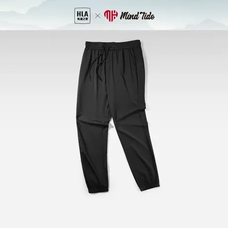 HLA/海澜之家中国心系列休闲裤2023春夏紧腰宽松束脚口卫裤男商品大图